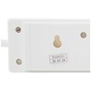 PRO ELEC 4 Gang Extension Lead with Neon 1m, White