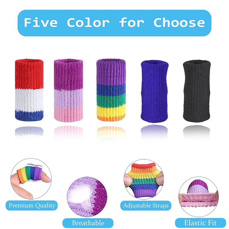 EDNYZAKRN 10Pcs Finger Compression Sleeves Support, Finger Sleeve Protectors Cots