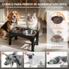 OSLIFE Plato para Perro，Comedero Elevado para Perro y Gato con