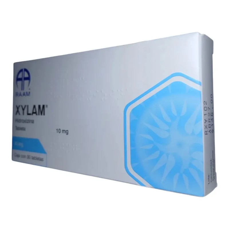 Xylam Hidroxizina 10mg C/30 Tabletas Raam