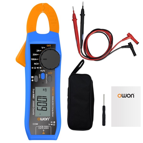 OWON CM2100 Mini Digital Clamp Meter 20000 Counts Handheld True