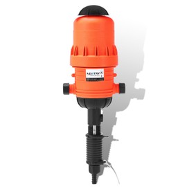 NEWTRY 0.4-4% Fertilizer Injector for Drip Irrigation, 0.09-11 GPM Dosing Pump, Adjustable Water Powered Liquid Dispenser with 3/4’’ NPT for Garden, Greenhouse, Farm, Grow Tent, Orange