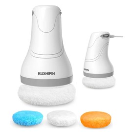 BUSHIPIN Body Sculpting Machine - Cellulite Massager with 3Pads, Cellulite Remover with Vibration & Rotation, Electric Body Massager for Abdomen/Love Handles/Butt/Back/Legs/Arms (W1)