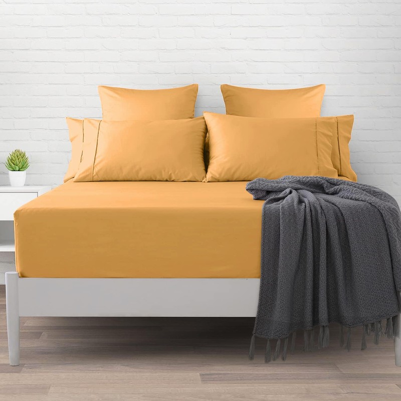 Imperial Rooms Fitted Sheet 40 Cm - Extra Deep Ochre