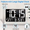PERSUPER 13" Digital Wall Clock Large Display with Remote, 25