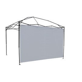 Ozark Trail Sun Wall / Shade Wall / Sidewall for 10 x 10' Straight Leg Gazebo / Canopy Tent, Light Gray (Sunwall Accessory Only. Gazebo Not Included.)