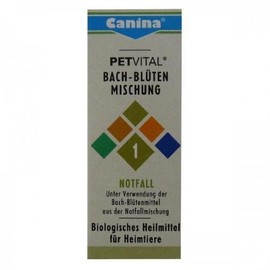 Canina Pharma Petvital Bach Flowers No. 1 - Emergency 10 g, Sedative, Sleeping Aid