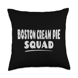 The Boston Cream Pie Design Store Boston Cream Pie Squad Throw Pillow, 18x18, Multicolor