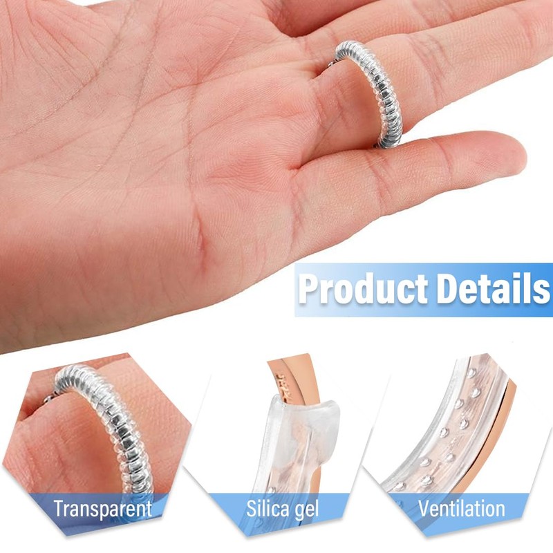 Invisible Ring Size Adjuster for Loose Rings, Pack of 16