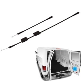Unikpas Rear Right Side Cargo Door Latch Cable Compatible for Ford E150 E250 E350 E450 E550 Van 1992-2014 Replaces 8C2Z15431A02C 924-351