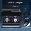 Mcbazel Automatic Double Watch Winder with Storage Box, Watch Winders