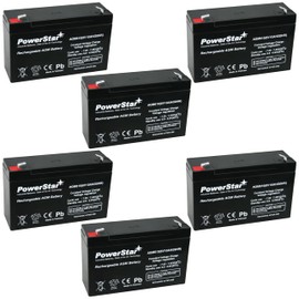 PowerStar AGM610 6V 10Ah UPS Battery – 6 Pack, Compatible with Streamlight LightBox