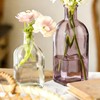 Coastal Style Small Decor Nordic Minimalist Glass Vase,Retro Green Set