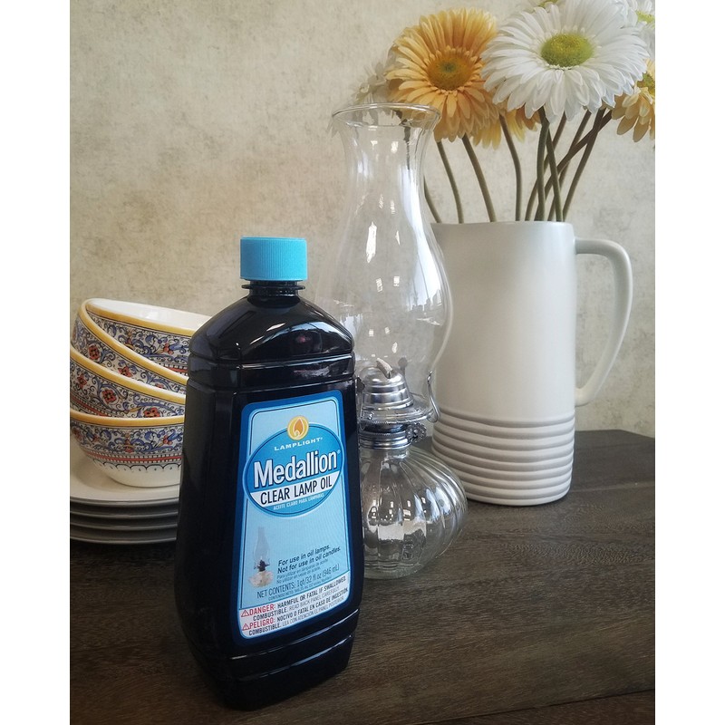 Lamplight ¼ Gallon (32 oz) Medallion Lamp Oil for Indoor