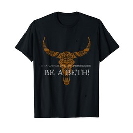 Be a Beth Western Women's Country Cowgirl T-Shirt, black
