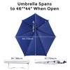 G4Free UPF 50+ Adjustable Beach Umbrella XL with Universal Clamp