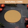 Flintronic Set of 6 Pot Coasters, 18 cm Diameter, Cork