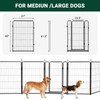 Dog Playpen,40 inch(H) 18 Ft(L) 8 Panels Dog Fence Indoor/Outdoor,Heavy
