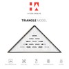 Hydroware Triangle Shower Drain - Stainless Steel Triangular Shower Floor