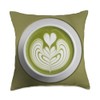 Green Matcha Japan Tea Throw Pillow