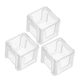 Outanaya 3pcs Clear Acrylic Pool Chalk Box Sealed Billiard Chalk Case Stable Pool Accessories for Tournaments Pool Chalk Case for Billiard