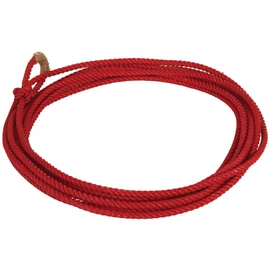 Mustang Little Looper Rope | Lightweight Durable Medium Lay Nylon Cowboy Lasso Rope for Outdoor Games, Roping & Horseback Riding Training - Red