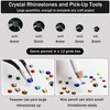 Towenm Rhinestone Bedazzler Kit with B7000 Glue, 4000PCS Solid Black
