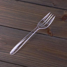 100pcs Disposable Plastic Forks | Disposable Cutlery | Great for Celebrations, Parties, Travels, Events, and Everyday Use，Clear