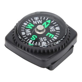 RiToEasysports Umbrella Rope Compass, 25Pcs Black Survival Bracelet Compass Umbrella Rope Accessories Outdoor Survival Tool for Paracord Bracelet Survival Watch Band Hiking Camping