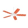 Wavey Red - Ceiling Fan Skin Kit fits most 42