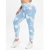 Jomkig Women Scrunch Seamless Leggings High Waist Tie Dye Workout