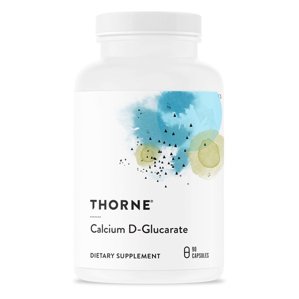 Thorne Calcium D-Glucarate - Dietary Calcium Supplement to Support Liver Health & Healthy Cholesterol Levels in a Normal Range - 90 Capsules