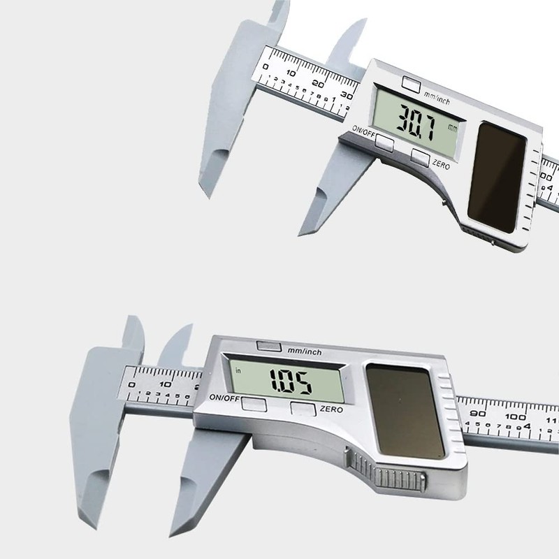 Calipers Measuring Tool, 2PCS 150mm 6inch Plastic Digital Caliper LCD