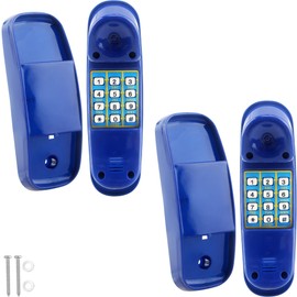 Haconba 2 Pack Swingset Phone Toys Safety Handlestoy Phone Pretend Play Telephone with Numeric Key for Kids Outdoor Playground Treehouse Accessories (Yellow, Red)