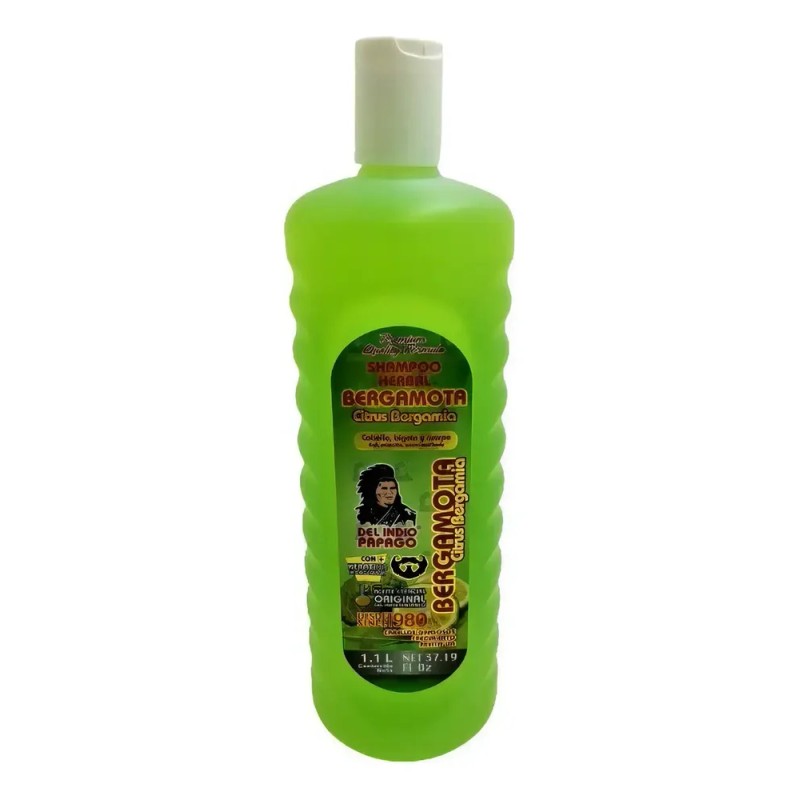 Shampoo Con Aceite De Bergamota Italiana 1.1 Lt Indio Papago