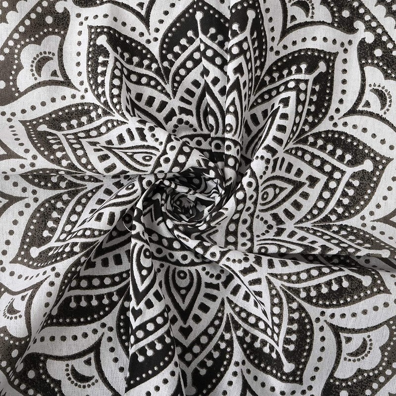 raajsee Indian Cotton Mandala Throw, Ombre Boho Elephant Psychedelic Room