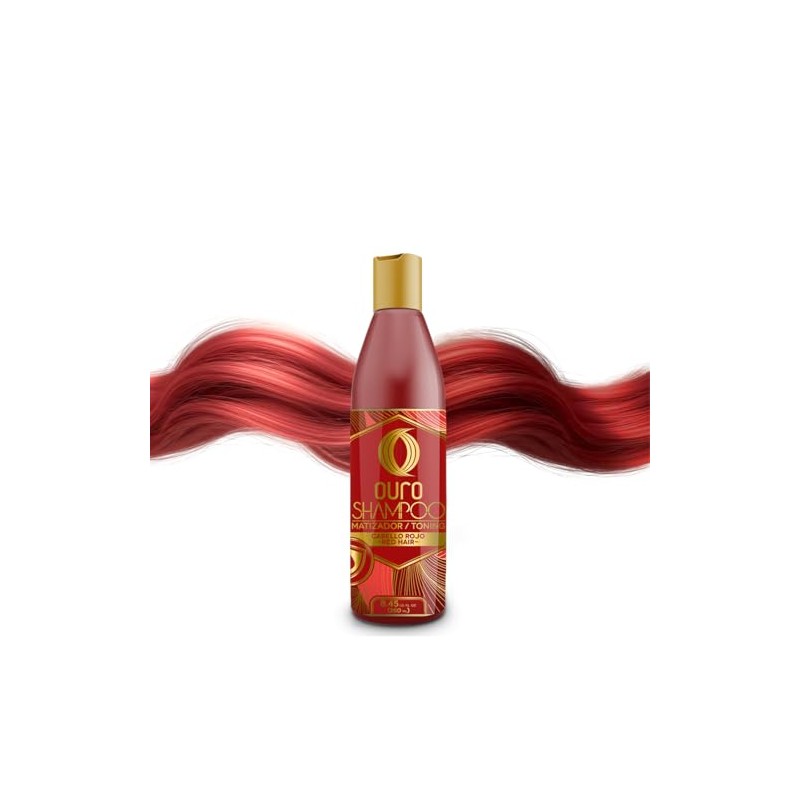Ouro SHAMPOO Matizador ROJO 250 ml.