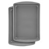 BakerEze BE218-2 Non-Stick Oblong Pan, 14.4''L x 9.5''W x 1.9''H,