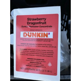 Dunkin' Donuts Dunkin Donuts Strawberry Dragonfruit Refresher Concentrate