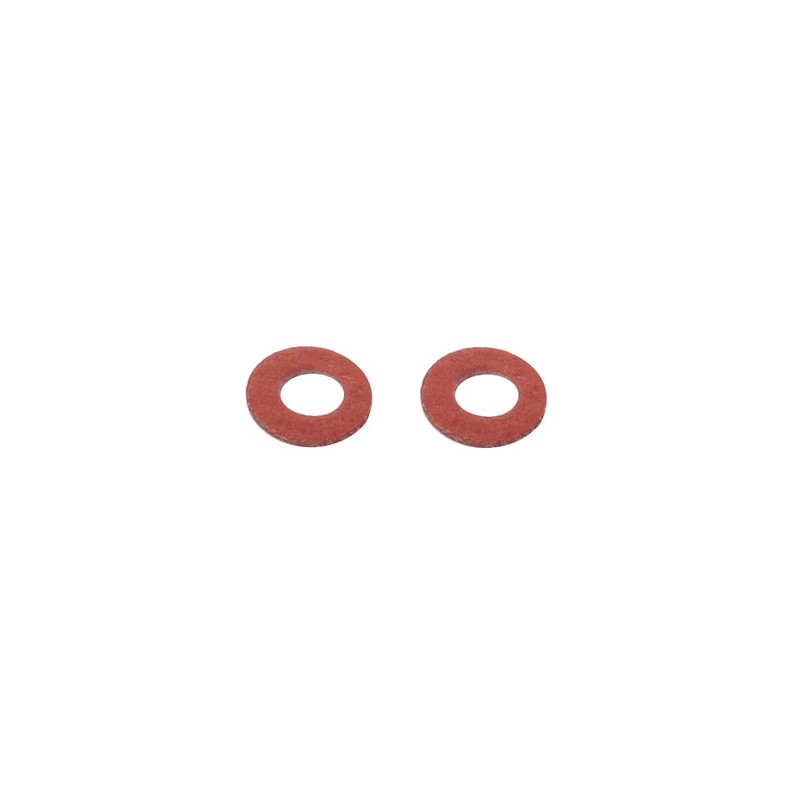 uxcell a15112300ux0387 2mmx4mmx0.5mm Fiber Motherboard Insulating Washers Spacer Red Pack
