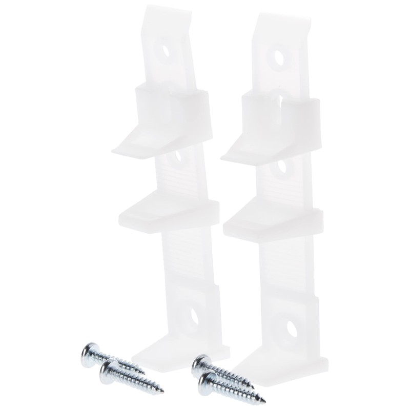 Prime-Line N 6564 Self-Adjusting By-Pass Door Bottom Guide (2 Pack)