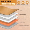 BBQ Blanket for Resting Brisket 21”×16”, Breathable Insulated Meat Wrap