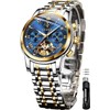 OLEVS Men's Wristwatch, Automatic Winding, Stylish, Mechanical, Father's Day, Gift,