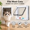 4-Way Locking Cat Door for Indoor & Outdoor Use –