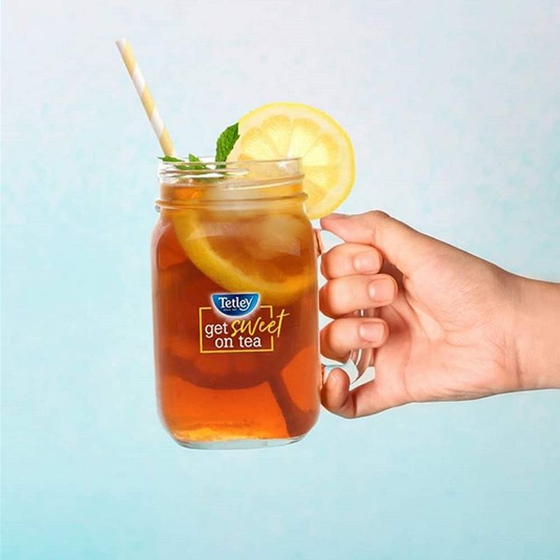 Tetley Black Tea, Decaffeinated Iced Tea Blend, Family Size, 24