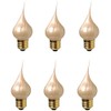 Creative Hobbies® 7194PSA Large Medium Base Champagne Silicone Light Bulbs,