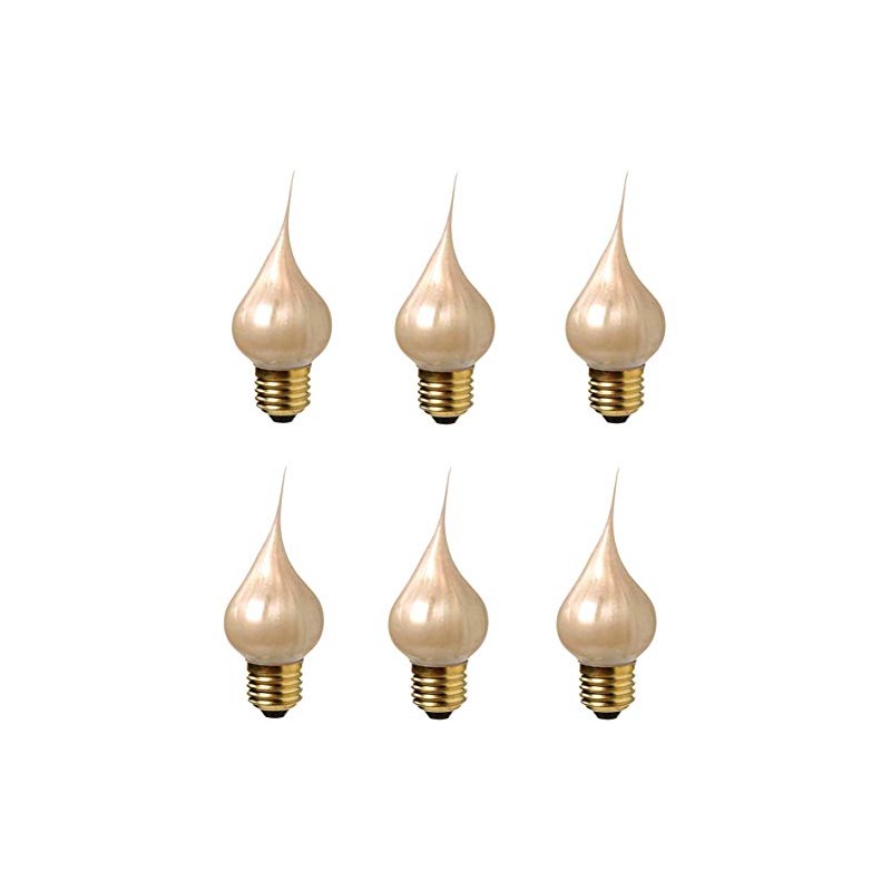 Creative Hobbies® 7194PSA Large Medium Base Champagne Silicone Light Bulbs,