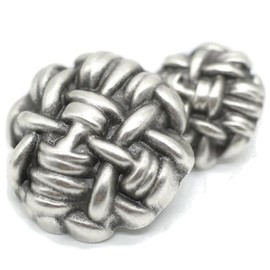 Antique Silver Metal Shank Buttons - 12 Pcs - 2 Size Options - Wrinkle Round Metal Shank Buttons Vintage for Men Women Blazer Coat Uniform Shirt Suit and Jacket Sewing Craft DIY N14002