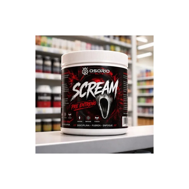 Pre Entreno Osorio Elite Scream 120g Suplemento Gym