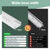 hunhun 20-Pack 6.6ft/2Meter U Shape White LED Aluminum Channel System